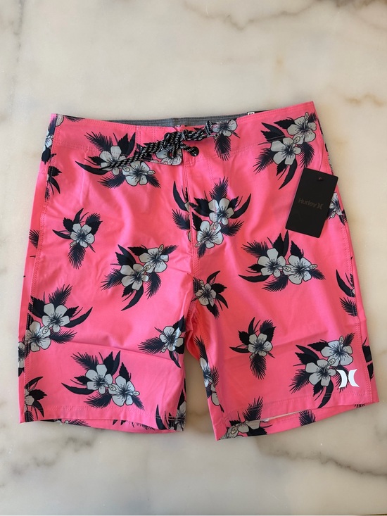 Hurley Other - Hurley Men’s Pink Hibiscus Print Boardshorts